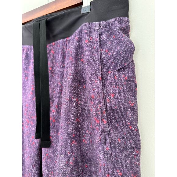 Lululemon Men's Athletic Shorts Size Medium Purple Pattern Drawstring Exercise - Picture 3 of 6